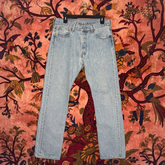 High-Rise Button-Front Straight-Leg Levi 501 - Picture 1 of 4